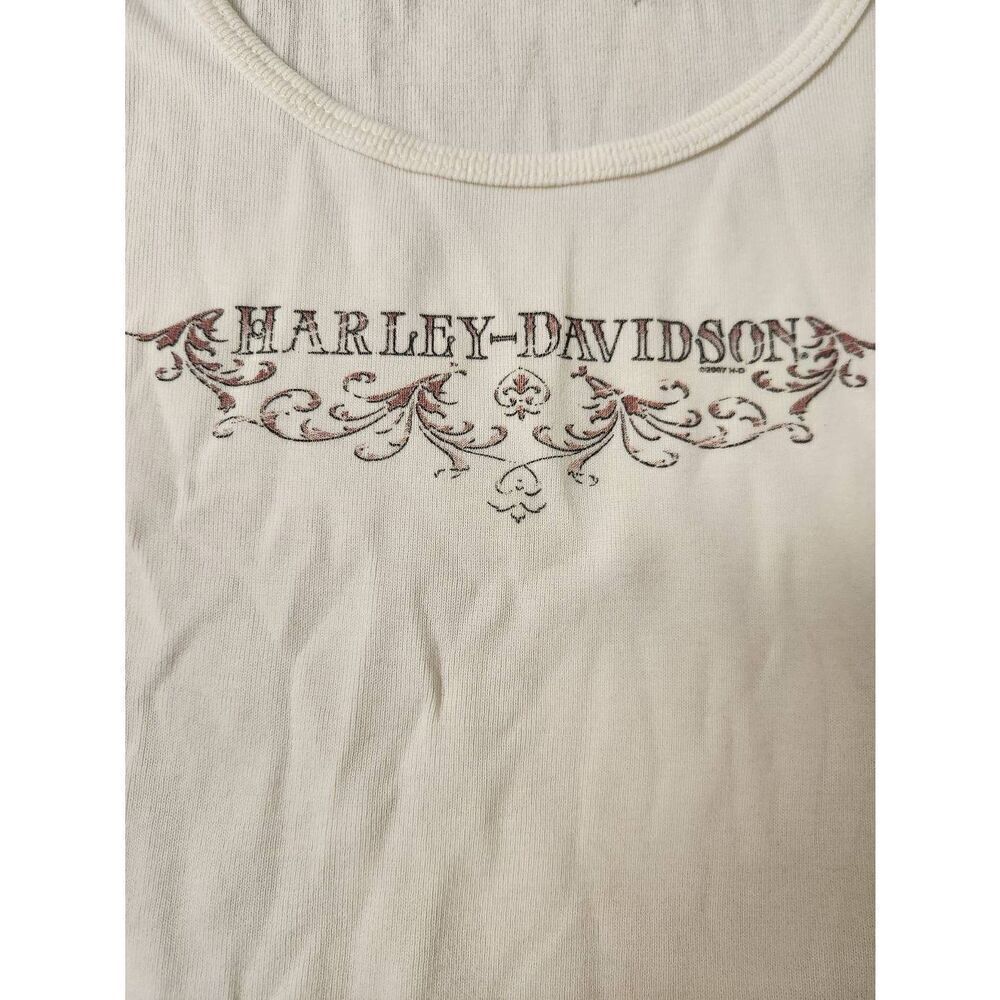 Harley-Davidson 2XL light yellow short sleeved t-shirt with Harley-Davidson on t